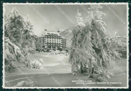 Torino Sestriere Nevicata FG Foto Cartolina KB5105 - Otros & Sin Clasificación