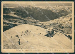 Como Valle Intelvi Sci Rifugio Giuseppe Bruno PIEGA FG Cartolina ZK0438 - Como