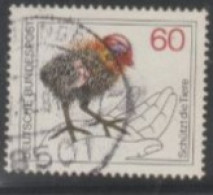 1981 GERMANY  USED STAMPS ON BIRDS/ Protection Of Animals/Fulica Atra-Common Coot - Palmípedos Marinos