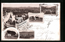 Lithographie Faurndau, Gasthaus Zum Adler, Fabrik Von Hildenbrand Söhne, Mühle Albrecht Und Wildermuth  - Andere & Zonder Classificatie