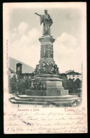 Rilievo-Cartolina Trento, Monumento A Dante  - Trento