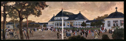 Klapp-Künstler-AK Claus Bergen: München, Ausstellung 1908, Abendstimmung Am Haupt-Restaurant  - Ausstellungen