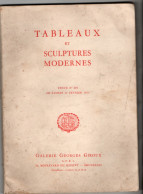 Tableaux Et Sculptures Modernes  , Vente N° 294 ( 1953 ) Galerie Georges Giroux - Kunst