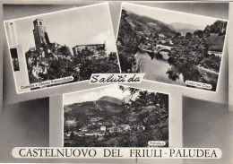 CASTELNUOVO DEL FRIULI-PALUDEA-PORDENONE-SALUTI DA..- MULTIVEDUTE- CARTOLINA VERA- FOTOGR.VIAGGIATA IL 10-7-1967 - Pordenone