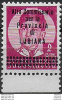 1941 Lubiana NE 2d. MNH Sass N. 64 - Autres & Non Classés