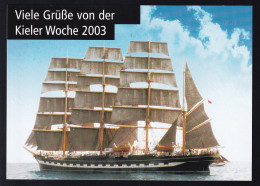 Segelschiff, Grüsse Von Der Kieler Woche 2003 - Steamers