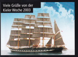 Segelschiff, Grüsse Von Der Kieler Woche 2003 - Steamers