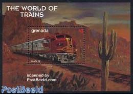 Grenada 1999 Railways S/s, Santa Fe, Mint NH, Transport - Railways - Eisenbahnen