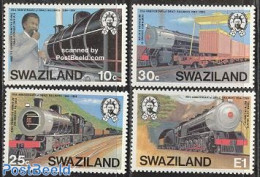 Eswatini/Swaziland 1984 Railways 4v, Mint NH, Transport - Railways - Eisenbahnen