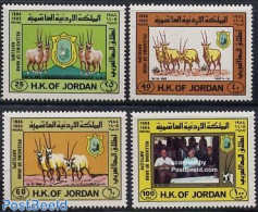 Jordan 1984 Arab Antilope 4v, Mint NH, Nature - Animals (others & Mixed) - Jordania