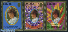 Belize/British Honduras 1982 Diana Birthday 3v, Mint NH, History - Nature - Charles & Diana - Kings & Queens (Royalty).. - Royalties, Royals