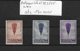 Belgique Cob N°353/55 Neufs** - Unused Stamps