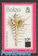 Belize/British Honduras 1981 Overprint 1v, Mint NH, Nature - Shells & Crustaceans - Meereswelt