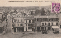 BE23  -  NOGENT LE ROTROU   PLACE SAINT POL RU DE LA HERSE PANORAMA VERS L'OUEST  CPA  CIRCULEE - Nogent Le Rotrou