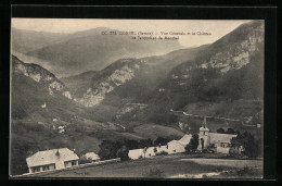 CPA Corbel, Vue Generale Et Le Château De Jacqueline De Montbel  - Sonstige & Ohne Zuordnung