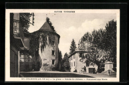 CPA Chamoux, La Place, Entree Du Chateau, Monument Aux Morts  - Sonstige & Ohne Zuordnung