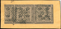 Altdeutschland Braunschweig, 1857, 9 A (10/4), Briefstück - Braunschweig