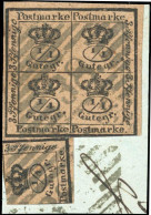 Altdeutschland Braunschweig, 1857, 9bZ (4/4 + 1/4), Briefstück - Brunswick