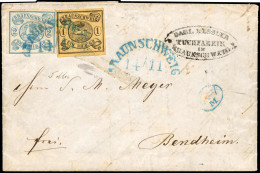 Altdeutschland Braunschweig, 1852, 2, 6 A Y, Brief - Brunswick