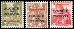 Schweiz Ausg. F.d. Völkerbund SDN, 1937, 47, 52, 69 SPEC., ... - Service