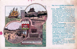 44 - Carte Illustrée Departement  LOIRE ATLANTIQUE - Publicité Pastilles Valda - Geographie - Illustrateur - Other & Unclassified