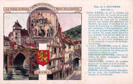 53 - Carte Illustrée Departement MAYENNE  - Publicité Pastilles Valda - Geographie - Illustrateur - Other & Unclassified