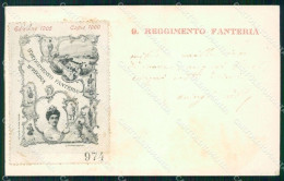 Militari IX° Reggimento Fanteria 1905 Serie 974/1000 Cartolina XF4333 - Régiments