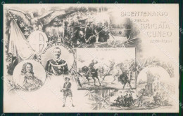 Militari VIII° Reggimento Fanteria Bicentenario Brigata Cuneo Cartolina XF4305 - Régiments