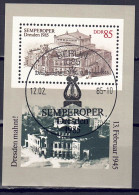 DDR 1985 - Semperoper, Block 80, Gestempelt / Used - 1981-1990