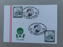 Österreich Pro Juventute - Mit Sonderstempel 2. 10. 1987 Lustenau, 1100 Jahre Lustenau (Nr.639) - Autres & Non Classés