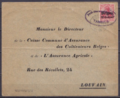 L. Réadressée Affr. OC3 Càd FOSSES /6 I 1916 Pour LOUVAIN - Cachet Censure "Posüberwachungsstelle / TAMINES" Sur Le Timb - OC1/25 Governo Generale