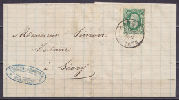 L. Affr. N°30 Càd RANCE /12 OCT 1878 Pour SIVRY (au Dos: Càd Arrivée SIVRY) - 1869-1883 Leopold II