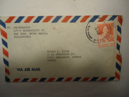 PHILIPPINES  COVER 1985   POSTED GREECE - Filipinas