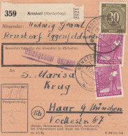 Paketkarte 1948: Arnstorf (Niederbay.) Nach Haar - Storia Postale