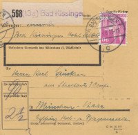 BiZone Paketkarte 1948 : Bad Kissingen Nach München-Haar - Storia Postale