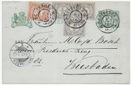 Postkarte Rotterdam 1901 Nach Wiesbaden - Otros & Sin Clasificación