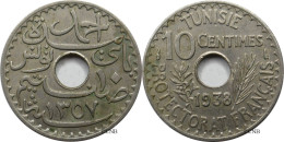 Tunisie - Protectorat Français - Ahmed I Bey - 10 Centimes 1938-AH1357 - TTB+/AU50 - Mon5571 - Tunesië