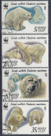 USSR 5694-5697,used,falc Hinged,polar Bears - Usados