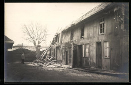 Foto-AK Göppingen, Grossbrand Im Bellino-Werk 1931  - Katastrophen