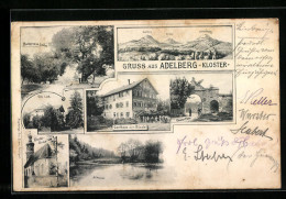 AK Adelberg /Kr. Göppingen, Kloster, Barbarossa-Linden, Gasthaus Zum Rössle  - Göppingen