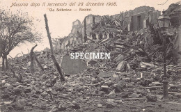 Messina Dopo Il Terremoto Del 28 Dicembre 1908 - Vua Solferina Rovine - Messina