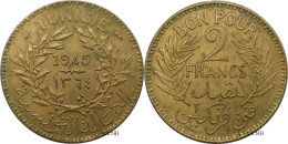 Tunisie - Protectorat Français - Lamine Bey - 2 Francs 1945-AH1364 - SUP/MS60 - Mon6422 - Tunesië