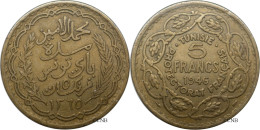 Tunisie - Protectorat Français - Lamine Bey - 5 Francs AH1365 / 1946 - TTB/XF45 - Mon6017 - Tunesië