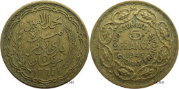 Tunisie - Protectorat Français - Lamine Bey - 5 Francs 1946-AH1365 - TTB+/AU50 - E0142 - Túnez