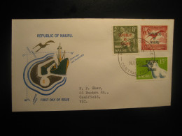 CENTRAL PACIFIC 1968 To Caulfield Australia Capparis Flower Flora Yv 77 Key Value White Tern + Frigate Bird FDC NAURU - Other & Unclassified