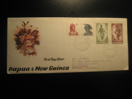 PORT MORESBY 1981 To Collingwood Australia Mask Dance Music FDC Cancel Cover PAPUA NEW GUINEA - Musica