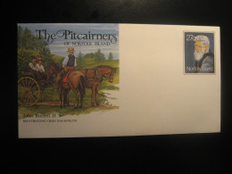 The Pictairners John Buffett II Stage Coach Stage-coach Stagecoach Postal Stationery Cover NORFOLK ISLAND - Diligencias