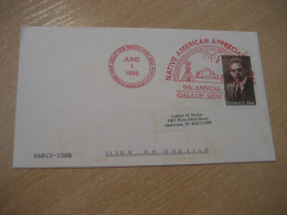 GALLUP 1996 Native American Appreciation Day Indians Indian Cancel Cover USA Indigenous Native History - Indios Americanas