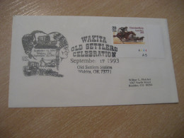 WAKITA 1993 Old Settlers Celebration Station American Indians Indian Cancel Cover USA Indigenous Native History - Indianer