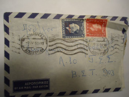 GREECE COVER 1953  ΠΕΡΙΕΧΕΙ ΕΠΙΣΤΟΛΗ - Other & Unclassified